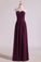 2024 Notched Neckline Bridesmaid Dresses Floor Length With Ruffles Chiffon
