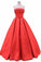 2023 New Arrival Strapless Prom Dresses A Line Satin With Sash