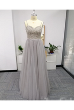 Load image into Gallery viewer, SweetHeart Neckline Beaded Bodice Tulled Skirt Prom SRSP6CYPLG9