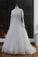 2024 High Neck Wedding Dresses A Line Tulle Muslim With Applique