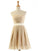 Latest A-line Strapless Knee-Length Chiffon Bridesmaid Dresses RS479