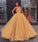 Sweetheart Strapless Yellow Long Modest Prom Gown, Ball Gown Quinceanera Dresses SRS15441