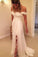 2023 Off The Shoulder Wedding Dresses A Line Chiffon With Ruffles And Slit