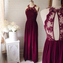 Load image into Gallery viewer, Lace Backless Fashion Prom Dress Sexy Party Dress Custom Made Evening Dress RS428