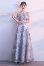 Load image into Gallery viewer, Lace Prom Dresses A Line Tulle Floor Length