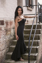 Load image into Gallery viewer, 2023 Mermaid Evening Dresses Spaghetti Straps Satin Asymmetrical