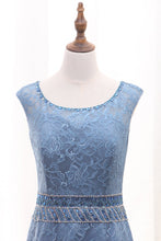 Load image into Gallery viewer, 2024 Scoop Mermaid Lace Mother Of The Bride Dresses With Beads Sweep Train