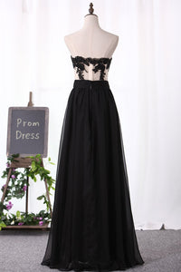 2023 New Arrival Prom Dresses A Line Sweetheart Chiffon With Applique And Beads