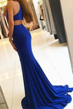 Load image into Gallery viewer, 2024 Scoop Open Back Mermaid Evening Dresses Spandex With Slit