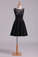 2024 Bateau Homecoming Dresses A Line Satin With Applique & Beading New