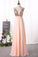 2024 New Arrival Sexy Spaghetti Straps Prom Dresses A Line Chiffon With Slit Zipper Up