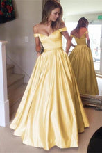 Load image into Gallery viewer, 2024 Off The Shoulder Long Zipper Up Back Beautiful Prom Dresses