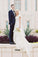 Flowy Beach Short Sleeves Beaded Ivory Belt Temple Chiffon Modest Wedding Dresses RS272