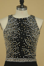 Load image into Gallery viewer, 2024 Prom Dresses Scoop Spandex With Beading Mermaid Sweep Train