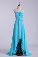Load image into Gallery viewer, 2024 Sweetheart Beaded Bodice A Line Prom Dress Chiffon