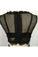 2023 Black Ball Gown Long Sleeves Bateau Satin Floor-Length Dresses