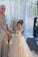 Ball Gown Round Neck Long Sleeves Tulle Bowknot Flower Girl Dress with Appliques RS770