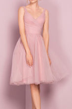Load image into Gallery viewer, Princess A-line Knee Length Short Pink V Neck Tulle Homecoming Dress Party Dress RS680