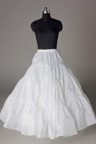 Fashion Wedding Petticoat Accessories White Floor Length Underskirt  FU01