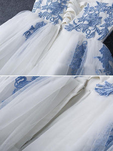 Elegant Sweetheart Tulle Appliques Short Mini A-Line Sweet 16 Dress RS787