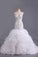 2024 Sweetheart Wedding Dresses Mermaid Organza With Beads And Rhinestones