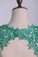 2024 Two Pieces Bateau Prom Dresses Mermaid Sweep Train With Beading & Applique