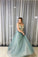 A-Line Spagahetti Straps Sweetheart Beades Long Prom Dresses, Evening SRS15619