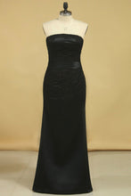 Load image into Gallery viewer, 2024 Mother Of The Bride Dresses Strapless Satin With Applique And Jacket Mermaid
