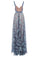2023 Blue Lace Spaghetti Long A-line Backless V-Neck Sleeveless Prom SRS10070