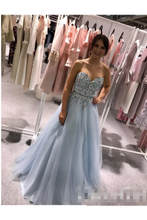 Load image into Gallery viewer, Sweatheart Embroidered Beads Tulle Ball Gown Prom SRSPZBYPQH8