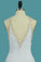2023 Chiffon Scoop Open Back Mermaid Wedding Dresses With Beading