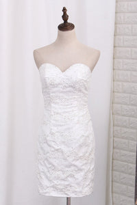 2024 Detachable Wedding Dresses Sheath/Column Sweetheart