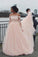Off The Shoulder Long Sleeves A-Line Wedding Dresses Tulle Bridal SRSP2K63XZ9