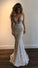 Gorgeous Deep V-Neck Spaghetti Straps Sleeveless Mermaid Long Prom Dresses RS768