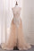 2023 Sexy See-Through Sheath Scoop Prom Dresses Tulle With Applique And Slit