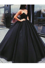 Load image into Gallery viewer, 2024 Ball Gown Sweetheart Prom Dresses Organza Sweep Train
