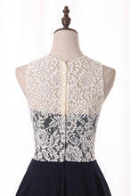 Load image into Gallery viewer, 2023 Homecoming Dresses Scoop A Line Chiffon &amp; Lace Short/Mini