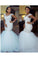 2024 Scoop Cap Sleeve Mermaid Wedding Dresses Tulle With Applique Court Train