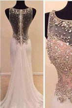 Load image into Gallery viewer, See through Mermaid Sexy Unique dresses for prom Beautiful Prom Dresses RS945