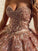 Rosewood Sequins Ball Gown Sweetheart Strapless Quinceanera Dresses with SRS15661