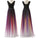 A line Royal Blue Black Gradient Bridesmaid Dresses Ombre Chiffon Lace up Prom Dresses RS341