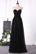 Load image into Gallery viewer, 2023 New Arrival Prom Dresses A Line Sweetheart Chiffon With Applique And Beads