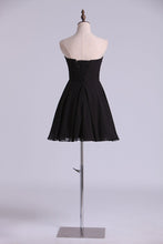 Load image into Gallery viewer, 2024 Homecoming Dresses Sweetheart A Line Short Chiffon With Beads
