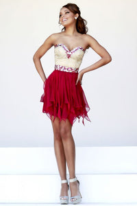 2024 Stunning Homecoming Dresses Sweetheart A Line Short/Mini With Beads New Arrival