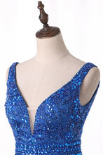 Load image into Gallery viewer, 2024 Homecoming Dresses V Neck Beaded Bodice Above Knee Length A Line