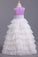 2024 Flower Girl Dresses Ball Gown Scoop Floor Length Organza
