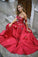 2023 Red Long Prom Dresses Strapless Floor-Length Satin Sexy Prom Dress/Evening Dress