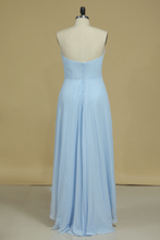 Load image into Gallery viewer, 2024 Asymmetrical Sweetheart A Line Bridesmaid Dresses Chiffon