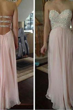Load image into Gallery viewer, Pink prom Dress charming Prom Dresses Long prom Dress backless prom dress Party dress BD0374