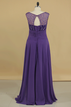 Load image into Gallery viewer, 2024 Mother Of The Bride Dresses V Neck Beaded Bodice Open Back Floor Length